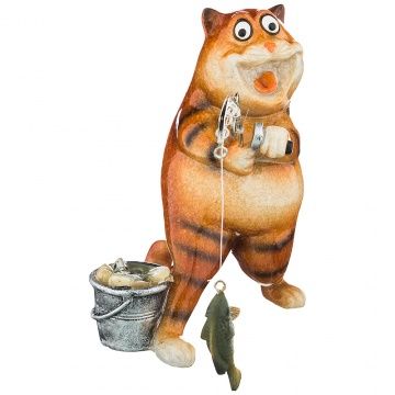 фигурка котофей 15х10,5х14,5 см коллекция озорные коты 146-1099