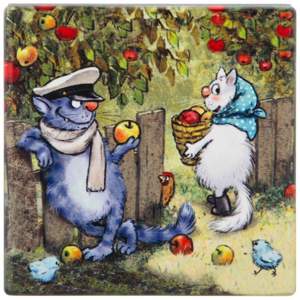 подставка под горячее коллекция blue cats 10х10 см 229-544