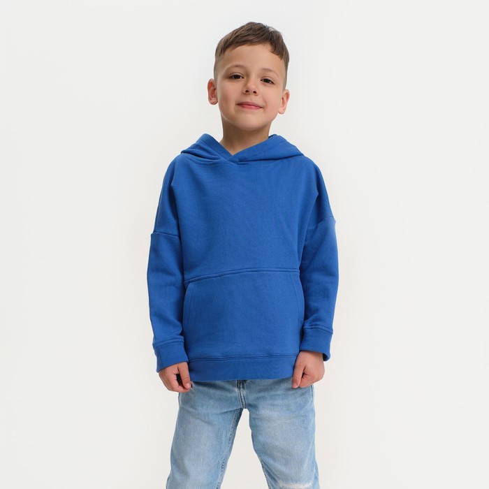 Худи для мальчика KAFTAN Basic line, размер 28 (86-92), цвет синий 7452999