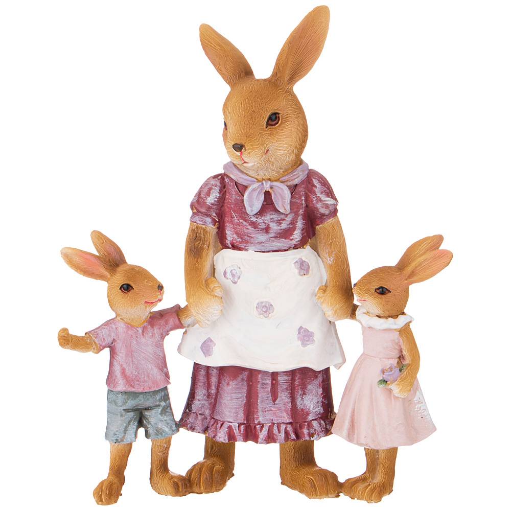 фигурка кролики 15,5х7,5х19,5 см серия country life 162-896