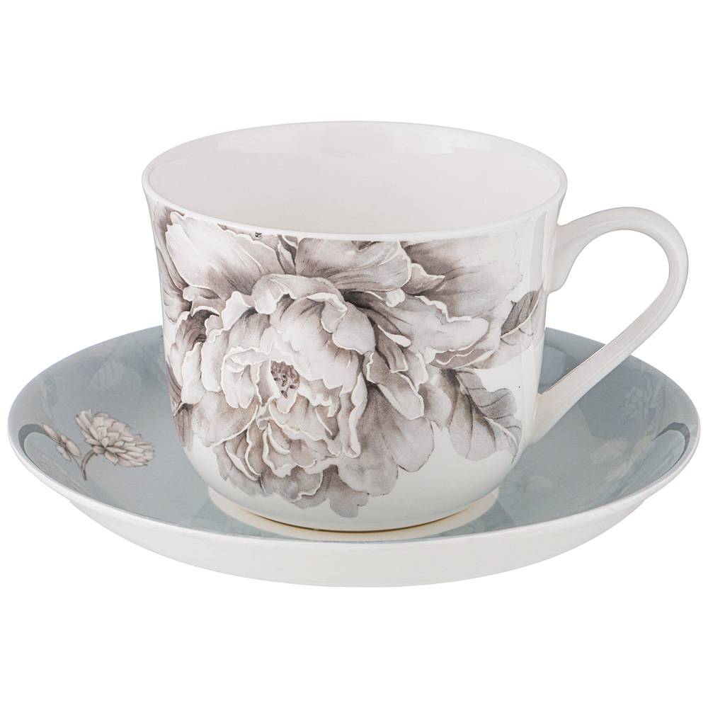 чайная пара lefard white flower 2 пр. 500 мл голубая 415-2119