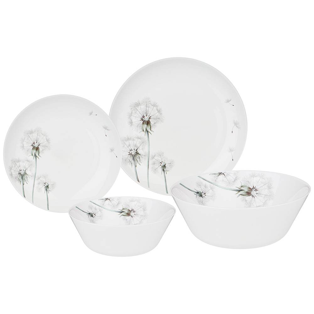 набор столовый dandelion 19пр: 24см/21,5см/15см /19см 598-070