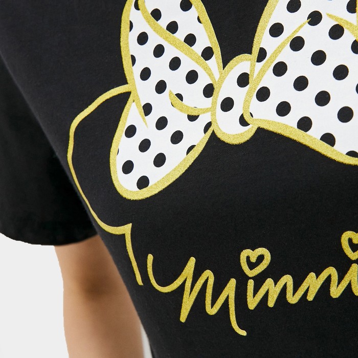 Футболка «Minnie» Минни Маус, цвет чёрный 6485710