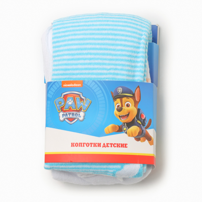 Колготки PAW PATROL Эверест, цвет белый/голубой, рост 104-110 см 4767407