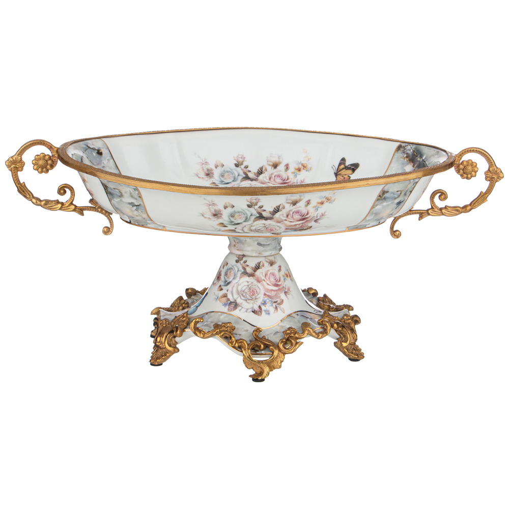 конфетница на ножке 39,5х24,5 см 46-1307
