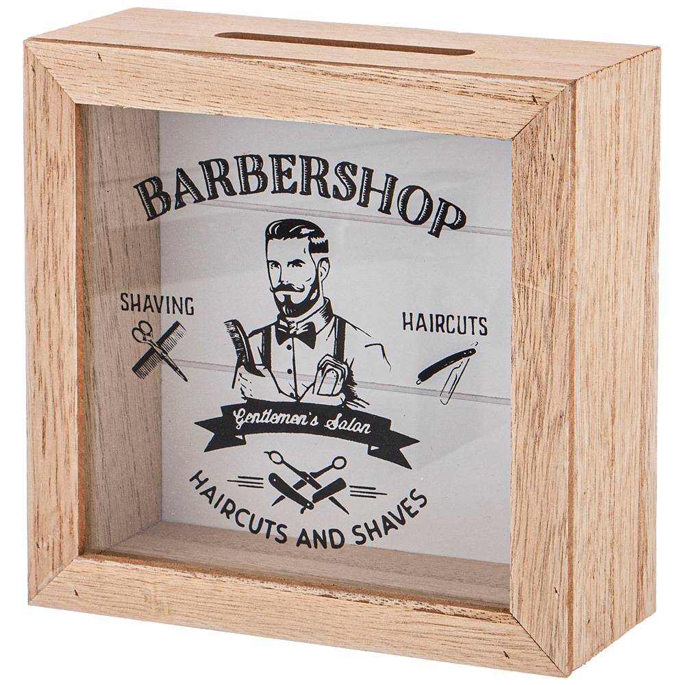 копилка для мужчин barbershop 15х5х15 см 124-203