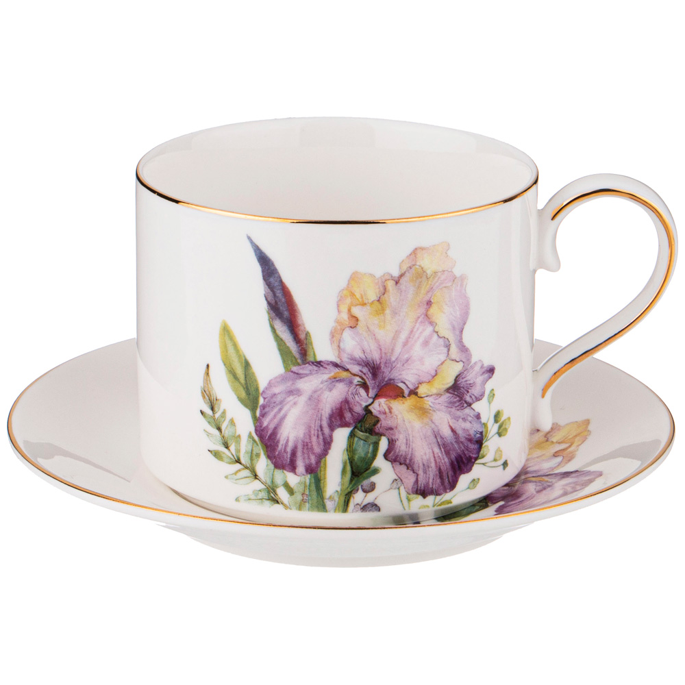 чайный набор lefard irises на 6 пер. 12 пр. 300 мл 590-470