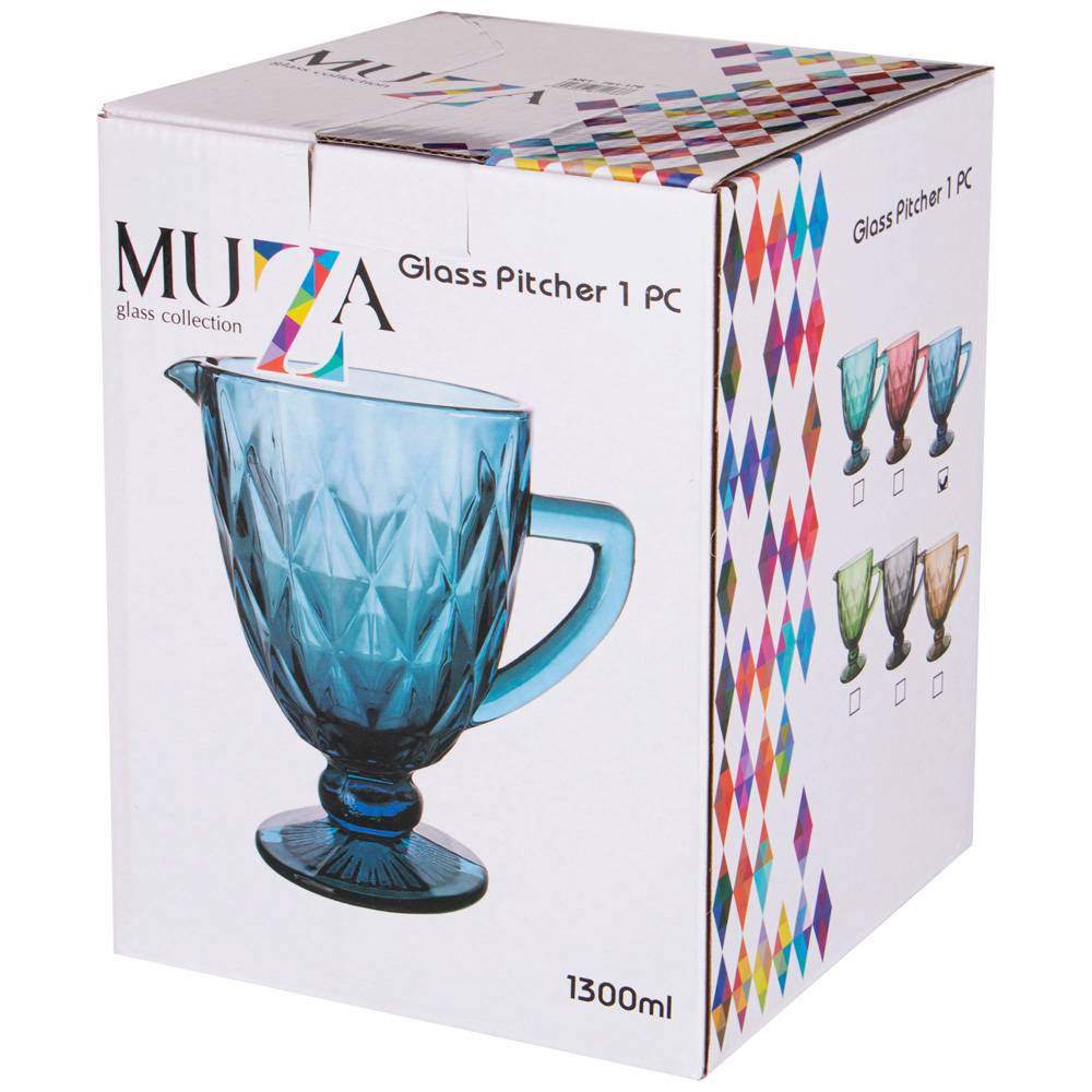 кувшин ромбо 1300 мл / высота 20 см серия muza color 781-176