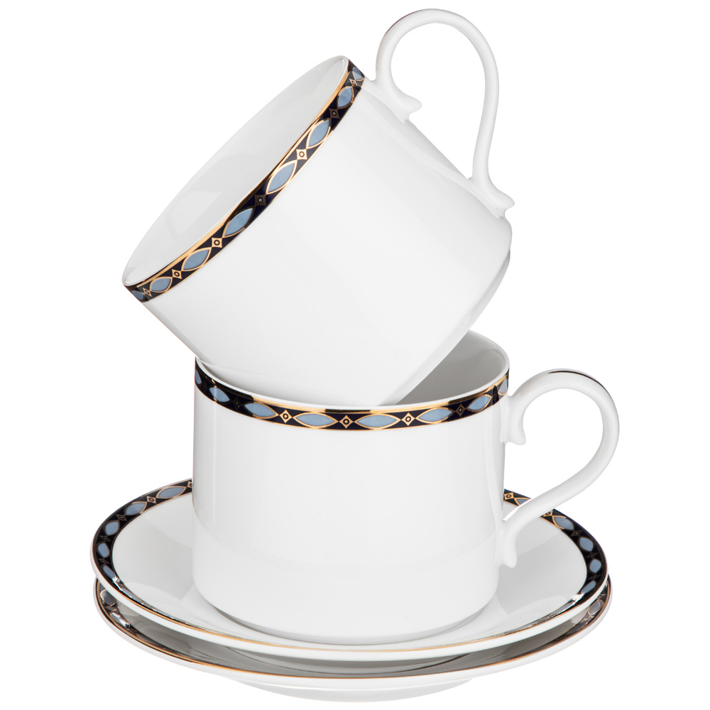 чайный сервиз lefard glamour на 6 пер. 14 пр. синий 590-463