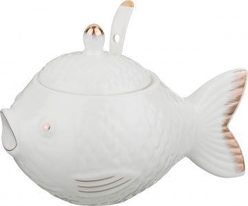 икорница с ложкой длина 15 см 69-1410