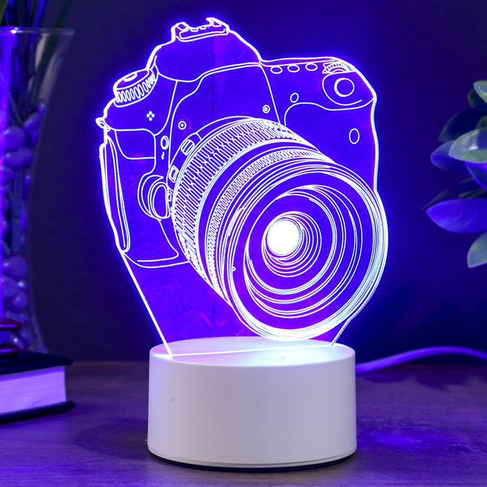 Светильник Фотоаппарат LED RGB от сети 9,5х12х17см RISALUX 3852935