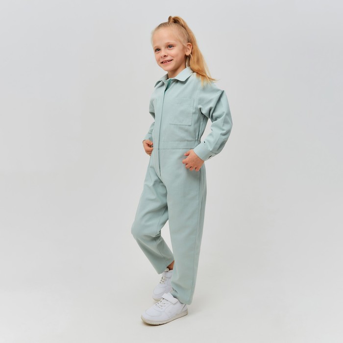 Комбинезон для девочки MINAKU: Casual collection KIDS цвет мятный, рост 152 7763237