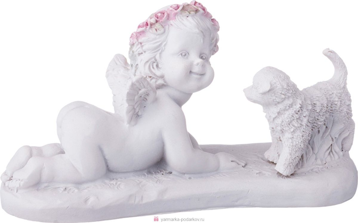 фигурка коллекция amore высота 11,5 см 390-1132 статуэтки ангелов материал полистоун производства китай, купить с доставкой по низкой цене за 240 руб.