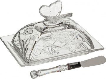 масленка бабочки , нож 17.5х12.5х10.5 см коллекция muza 355-202