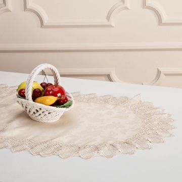 салфетка овал 60x120 см, 100 проц п/э 09-1322
