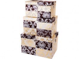 набор сундуков декоративных из 3-х шт l:81х46х51 714-052