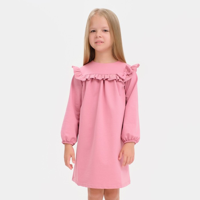 Платье для девочки KAFTAN Basic line, размер 32 (110-116), цвет розовый 6622731