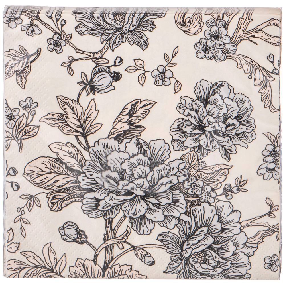 салфетки бумажные lefard royal garden 33х33см, 3слоя, 20шт 588-017