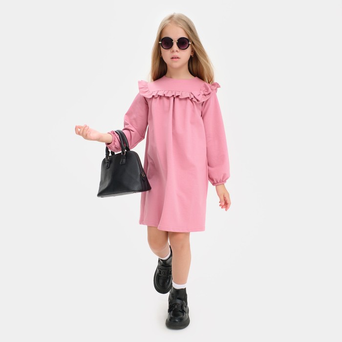 Платье для девочки KAFTAN Basic line, размер 32 (110-116), цвет розовый 6622731