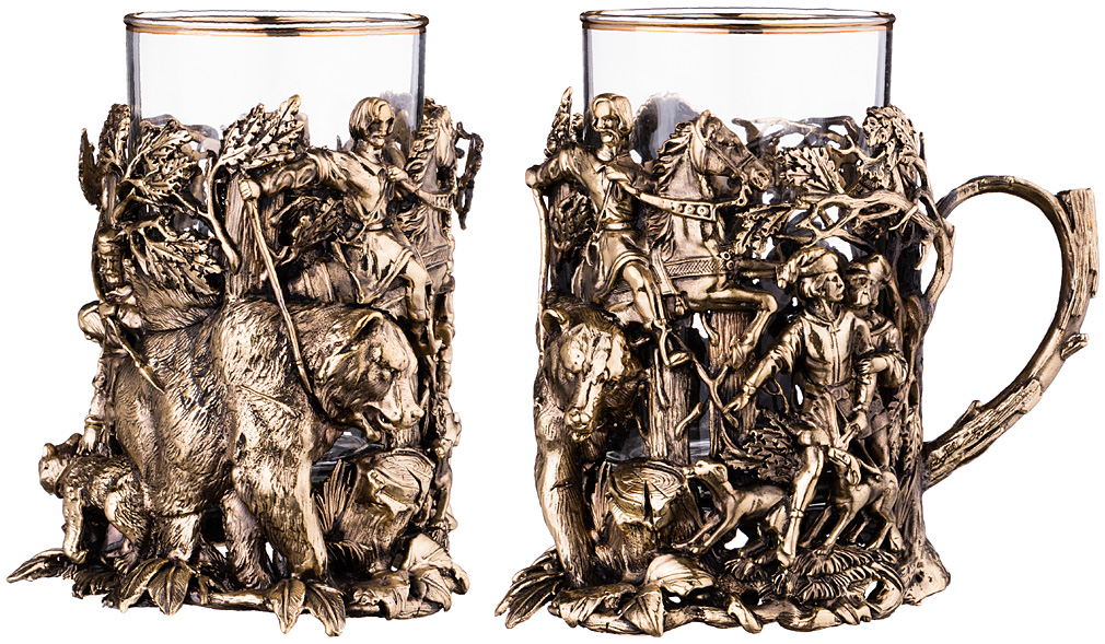 стакан с подстаканником медведь 250 мл 385-140