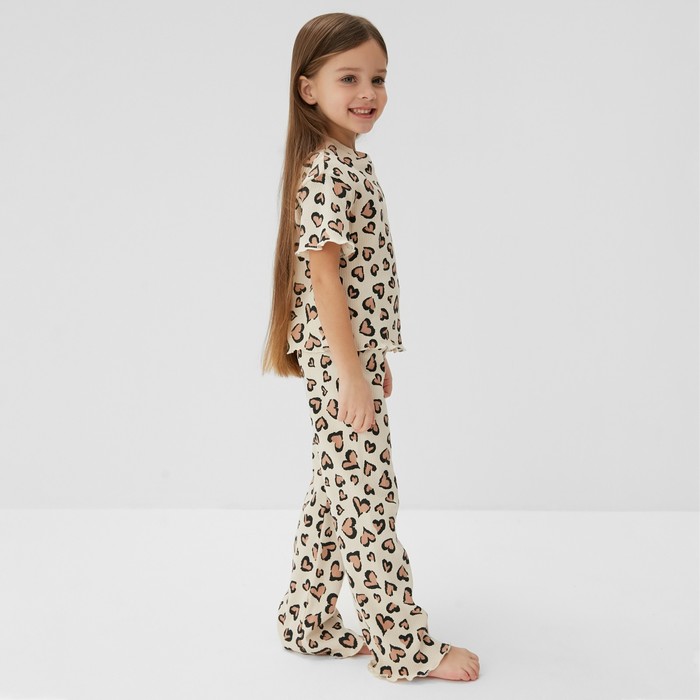 Пижама детская (футболка и брюки) KAFTAN Leo love размер 38 (146-152см) 10207434