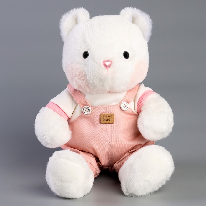 Мягкая игрушка Little Friend, медведь в розовом комбинезоне, 23 см 9905632