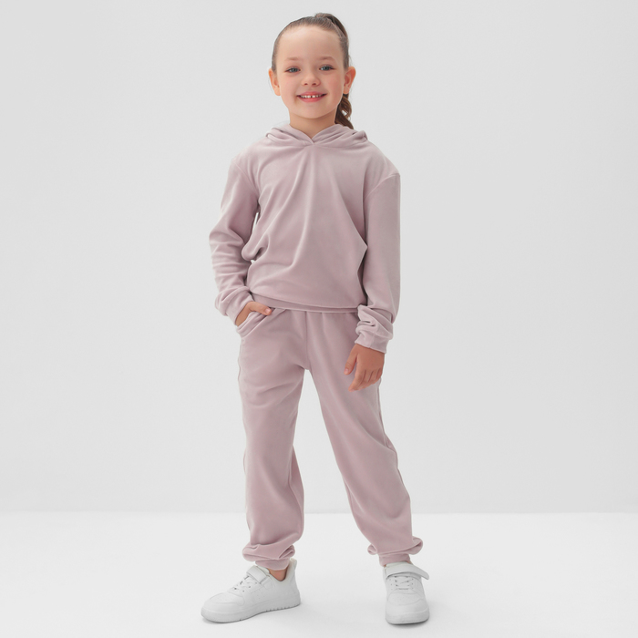 Костюм детский (толстовка, брюки) KAFTAN Basic line размер 32 (110-116см), лиловый 7462825