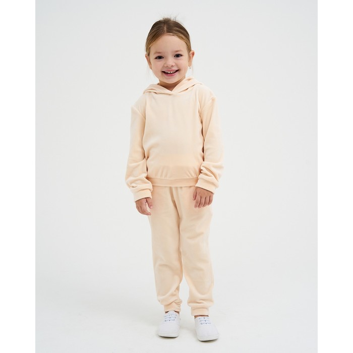 Костюм детский (толстовка, брюки) KAFTAN Basic line р.30 (98-104), молочный 7462820