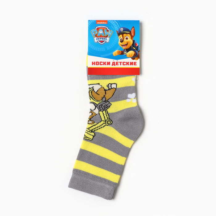 Щенячий патруль. Носки детские PAW PATROL Крепыш14-16 см, 2-3 г., 80% хл.,17% п/а, 3% эл. 1998709