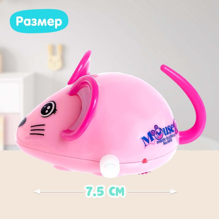 Заводная игрушка «Мышка», цвета МИКС 1036461