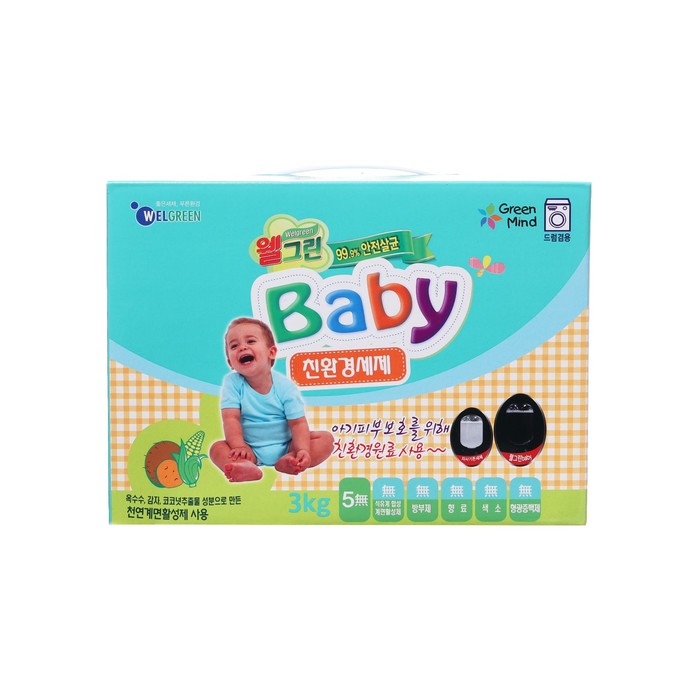 Стиральный порошок Welgreen Baby для стирки детского белья, 3 кг 9927917