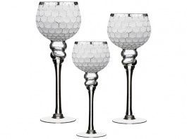 комплект из 3-х ваз интерьерных. диаметр 13см высота 30/35/40см 185-1003