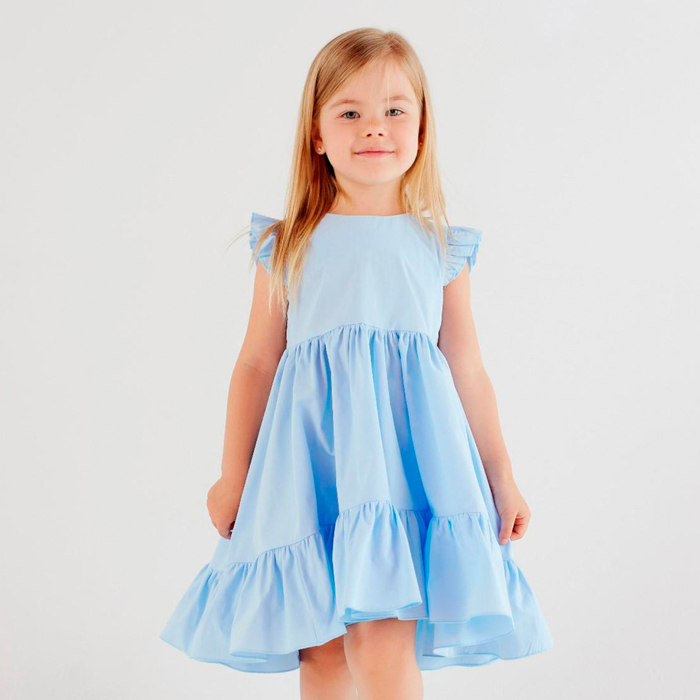 Платье детское KAFTAN Princess, р. 30 (98-104), голубой 6973069