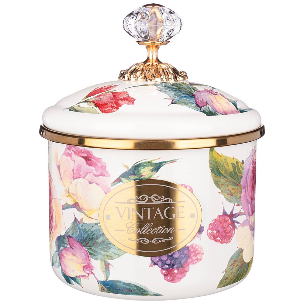 банка для сыпучих продуктов agness, серия винтаж, 12 х 9см / 1,0л 950-033