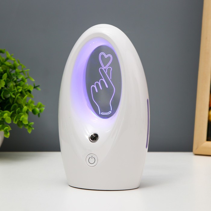 Ночник с увлажнителем Любляна LED 7 цветов USB белый 11х7х18 см RISALUX 9413613