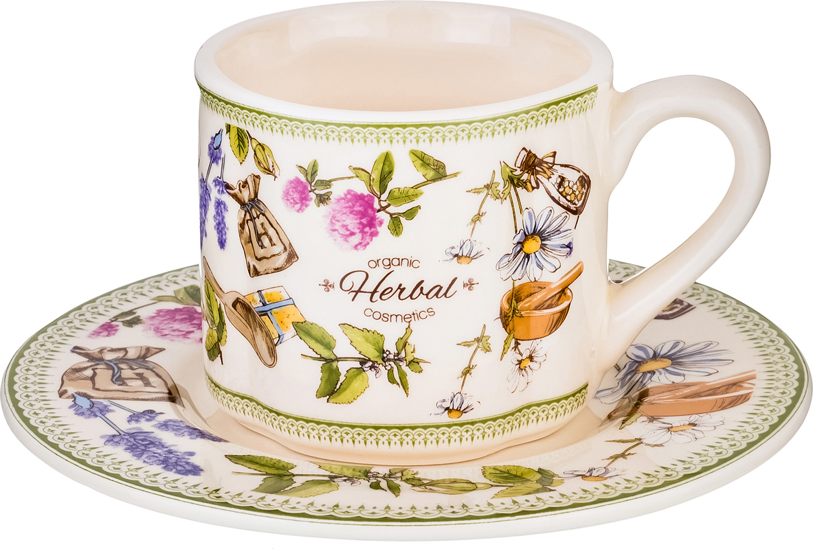 чайный набор на 2 персоны 4 пр. herbal 11,5х8,5х7,5 см 220 мл 188-135 чайные наборы на 1 и 2 персоны материал керамика производства китай бренд lefard общий вес 0,94 кг, купить с доставкой по низкой цене за 767 руб.
