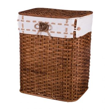 корзина для белья с крышкой и чехлом 43х31 см высота 53 см 131-233