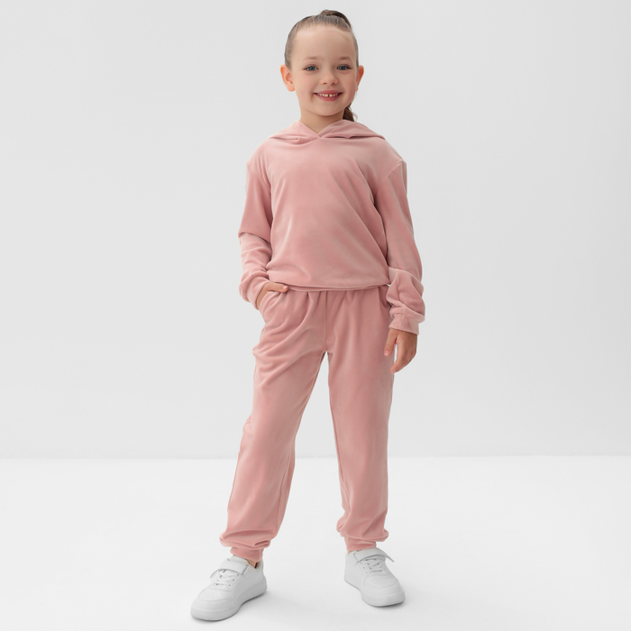 Костюм детский (толстовка, брюки) KAFTAN Basic line размер 34 (122-128см), розовый 7462830