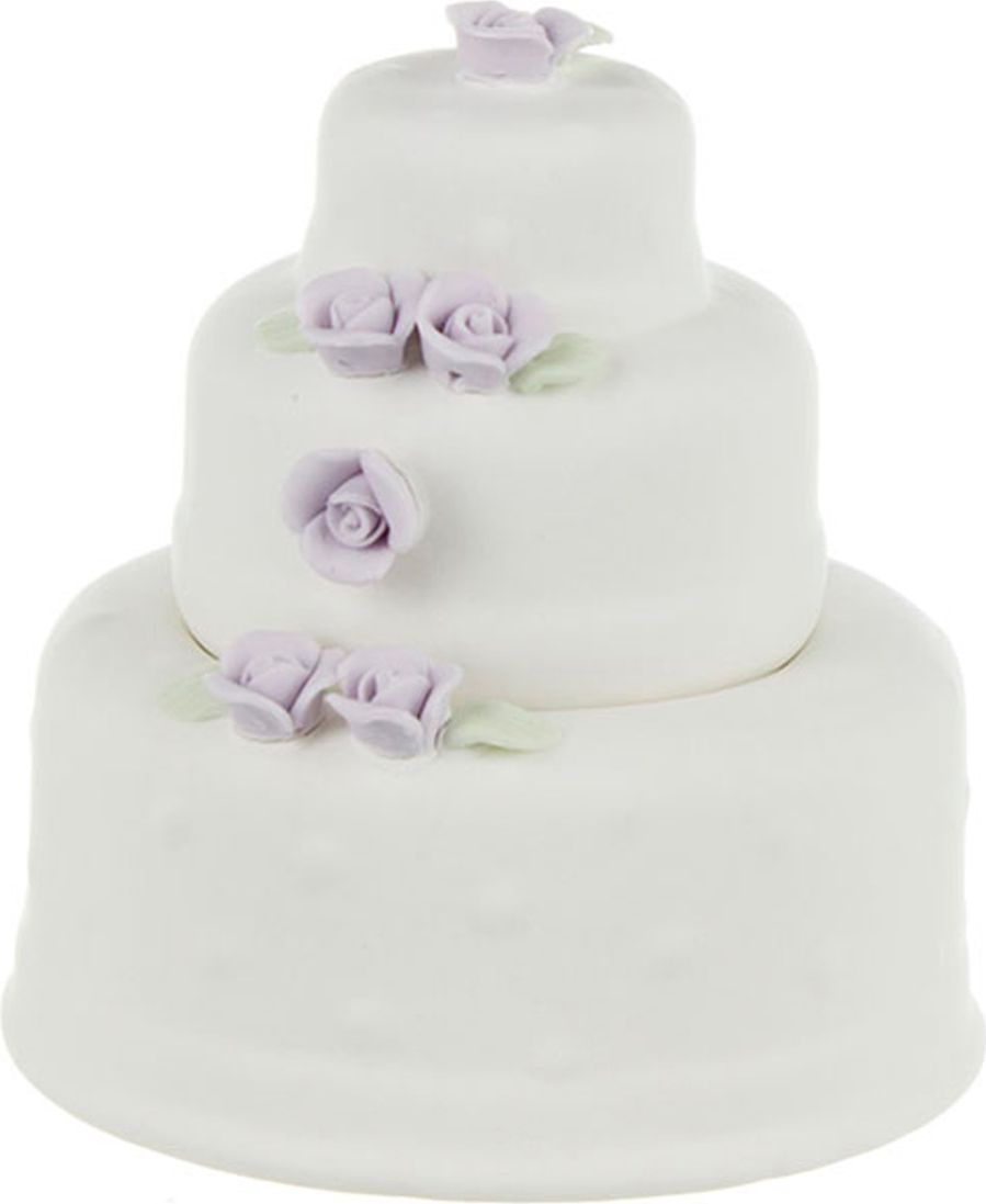 шкатулка тортик 8х8х9.5 см 156-300