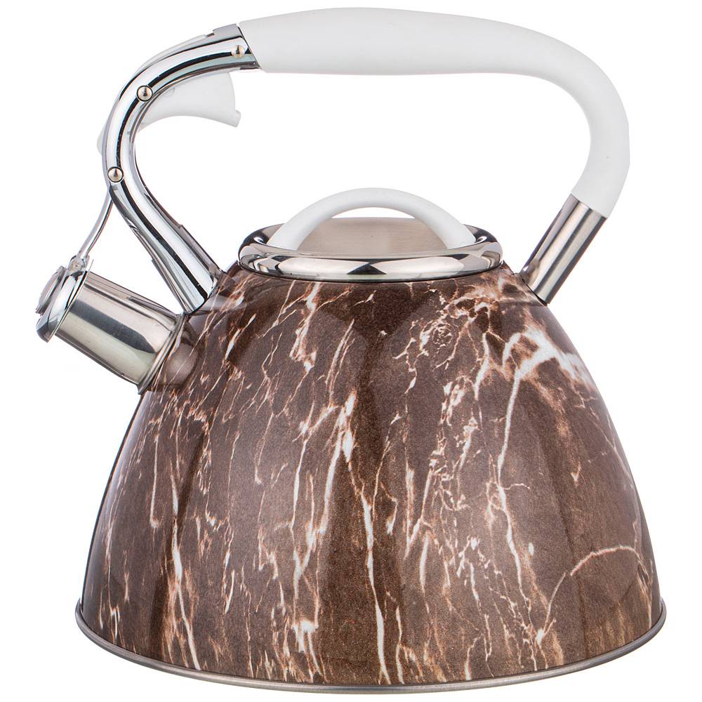 чайник agness со свистком, серия fantasy,3,0 л, индукционное капсульное дно 937-041