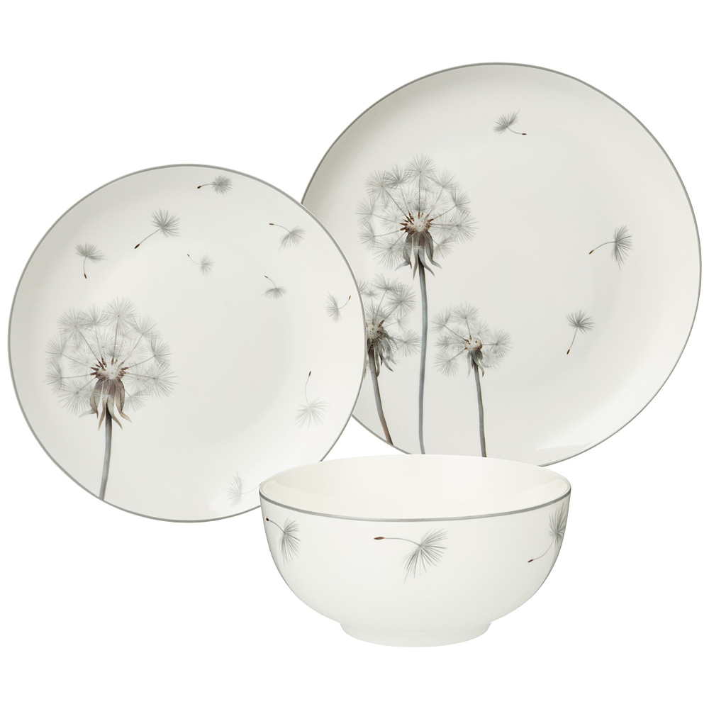 обеденный набор lefard dandelion 18пр, 20,5/25,5/14см 87-281