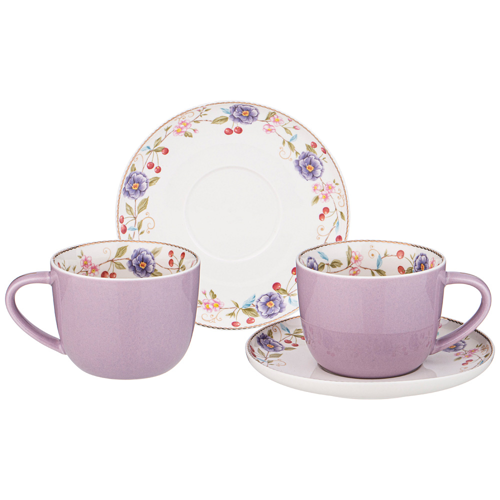 чайный набор lefard blossom на 2 пер. 4 пр. 250 мл 165-524