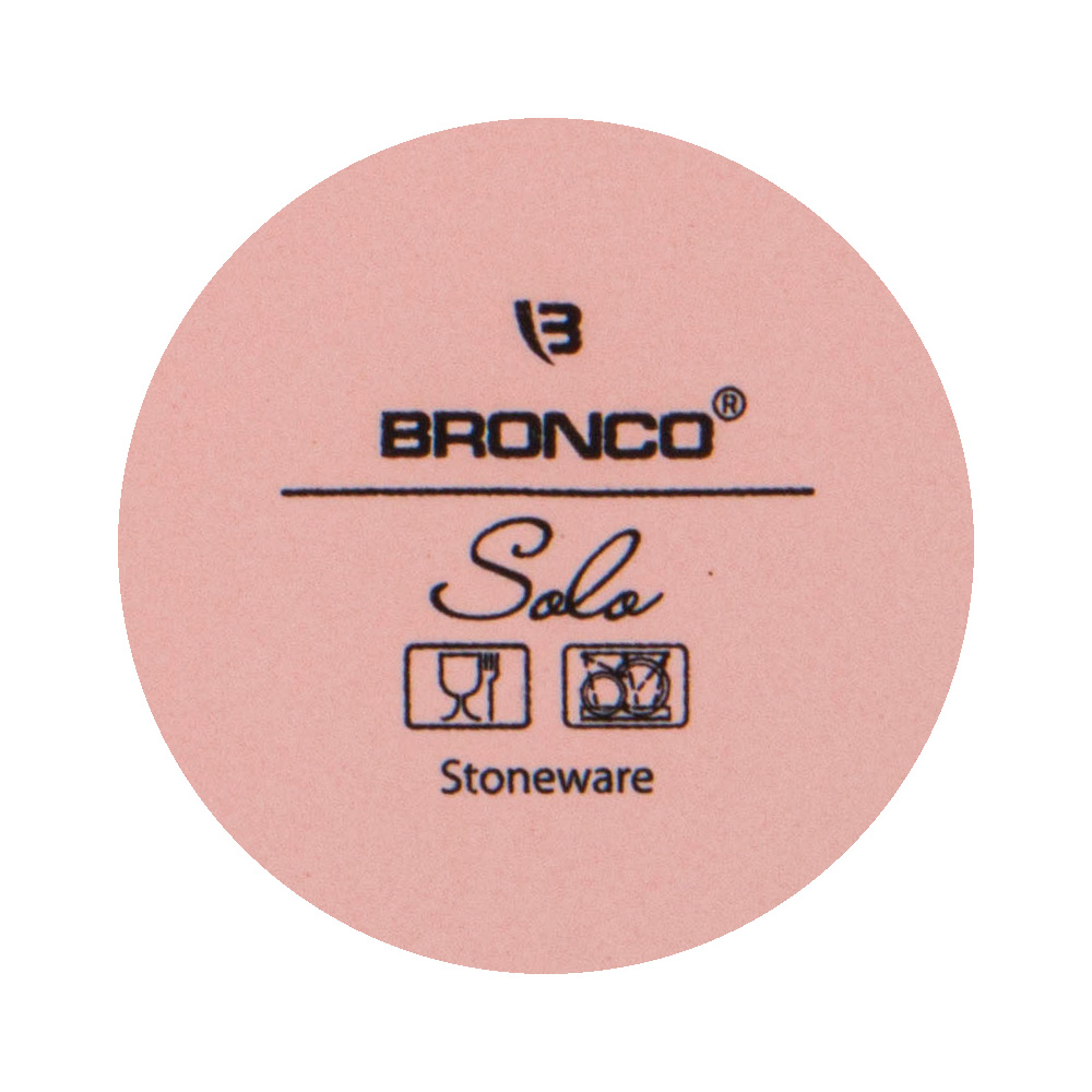 тарелка закусочная bronco solo 20,5 см пудровая 577-150