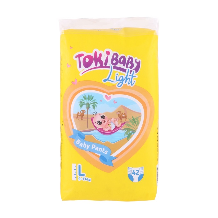 Подгузники-трусики детские TokiBaby Light, размер L, 42 шт. 7857028