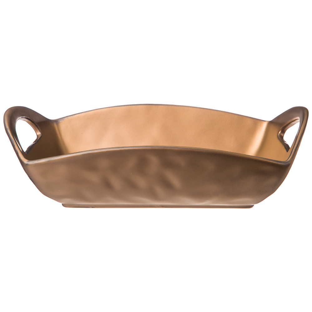 блюдо с ручками bronco bronze 23х16х8 см 474-178