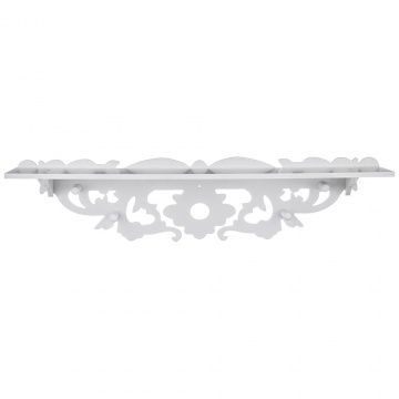 полка настенная с крючками 60х13х10,5 см 460-113