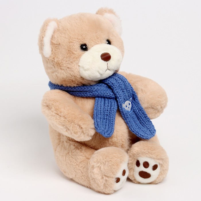 Мягкая игрушка Little Friend, мишка с синим шарфом, 23 см 9905635