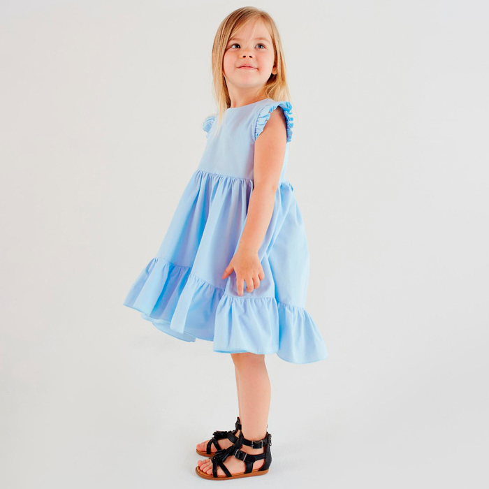 Платье детское KAFTAN Princess, р. 30 (98-104), голубой 6973069