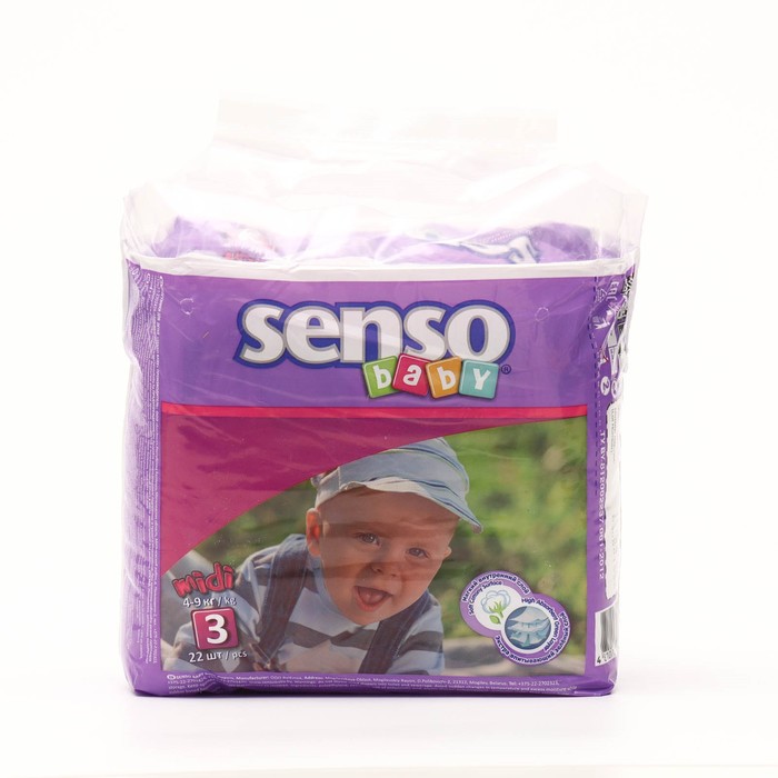 Подгузники «Senso baby» Midi (4-9 кг), 22 шт 1273977