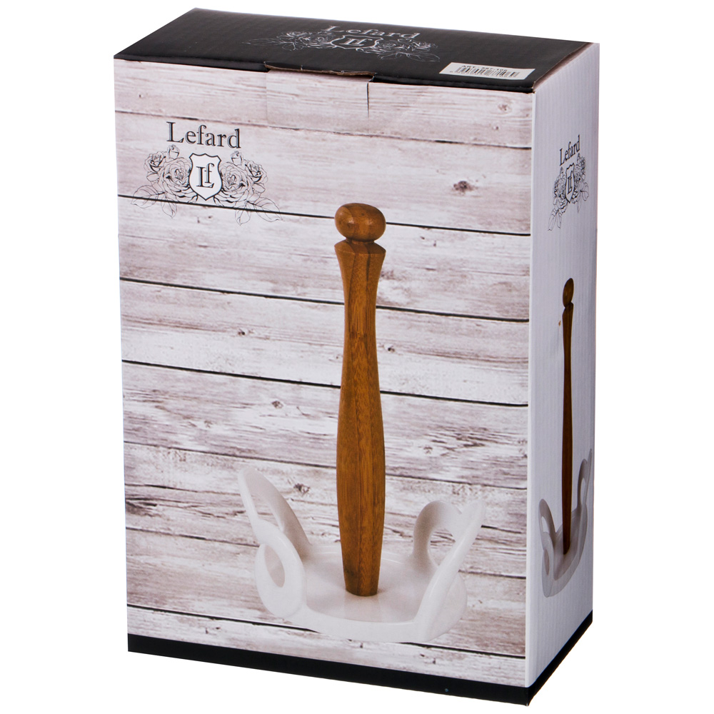 подставка для бумажного полотенца lefard native 16х13 см высота 25,5 см 587-106